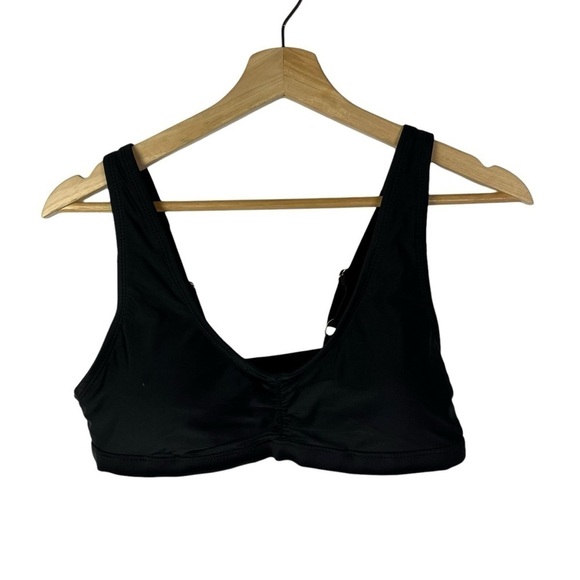 Time and Tru Black Drop Neckline Swim Bikini Top S - Picture 1 of 3